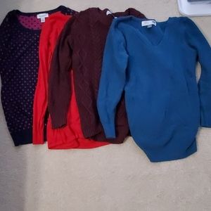 4 maternity sweaters